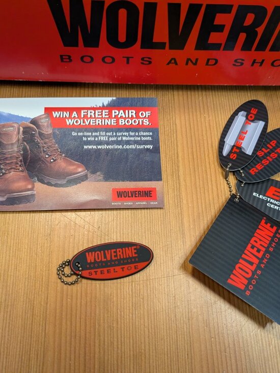 Wolverine Hudson ST EH Steel Toe Work Boots Mens Size 11.5 Brown Leather - LNUC main image 6